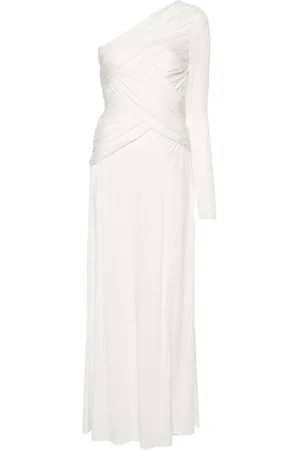 Twin-Set One-shoulder drapped dress