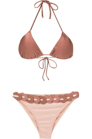 Adriana Degreas Spray of Flowers appliqué-detailing bikini