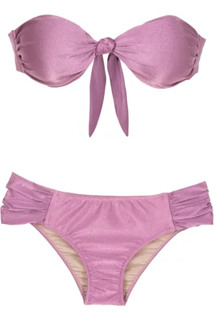 Adriana Degreas Strapless lurex knotted bikini