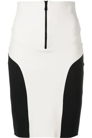 Adriana Degreas Two-tone stretch-design skirt