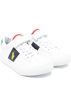Ralph Lauren Polo-Pony-motif panelled sneakers