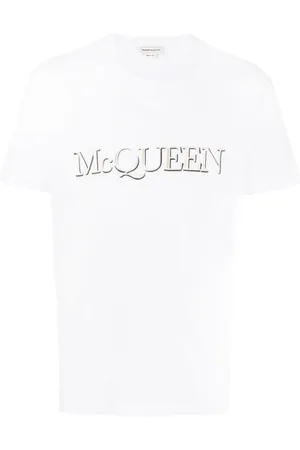 Alexander McQueen Logo-embroidered cotton T-shirt