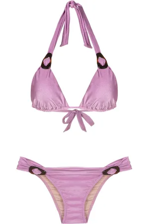 Adriana Degreas Hardware-embellished triangle bikini
