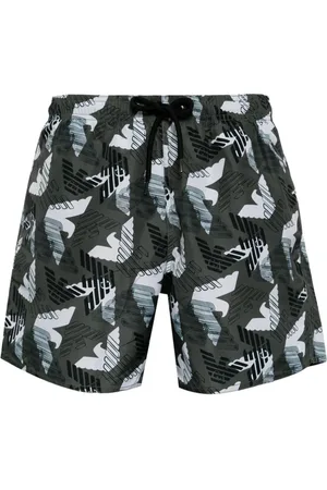Emporio Armani Logo-print swim shorts