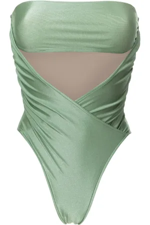 Adriana Degreas Cut-out detailing strapless swimsuit