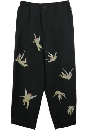 YOHJI YAMAMOTO Angel-print trousers