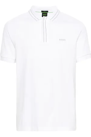 HUGO BOSS Logo-print cotton polo shirt