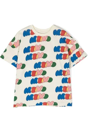 Jelly Mallow Momo-print cotton T-shirt