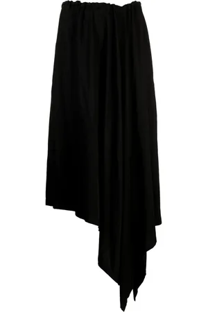 YOHJI YAMAMOTO Satin drawstring sarrouel trousers