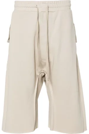 THOM KROM Drawstring cotton track shorts