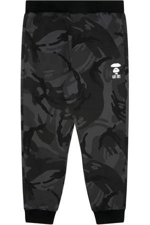 A Bathing Ape Camouflage-print tapered track pants