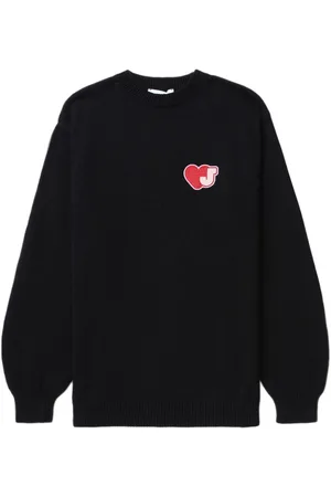 JOSHUA SANDERS Heart-motif cotton jumper