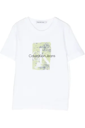 Calvin Klein Second skin-print cotton T-shirt