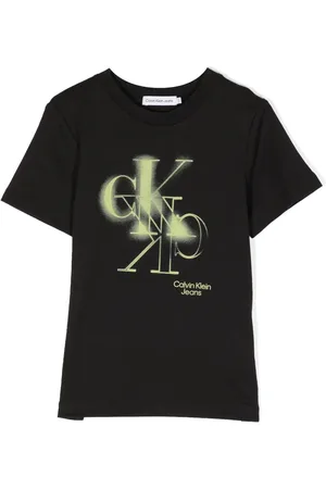 Calvin Klein Spray logo-print cotton T-shirt