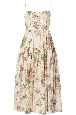 Erdem Floral-print linen dress