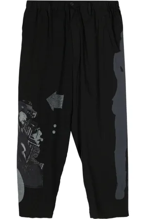 YOHJI YAMAMOTO Elasticated-waist printed trousers