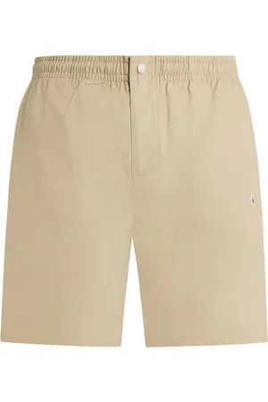 Lacoste Logo-appliqué poplin shorts
