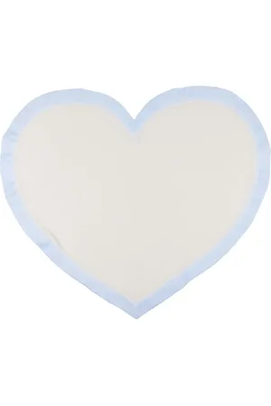 LA STUPENDERIA Heart waffle-knit blanket