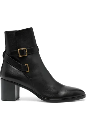Saint Laurent Dorian 70mm buckled biker boots