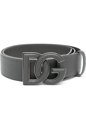 Dolce & Gabbana Logo-buckle leather belt
