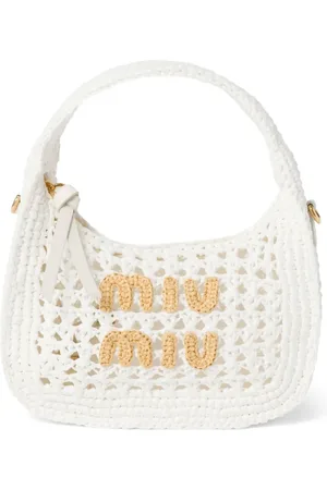 Miu Miu Wander crochet-knit shoulder bag