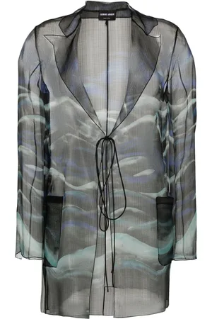 Giorgio Armani Abstract-print silk blouse