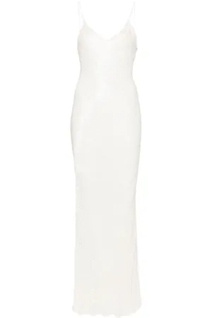 Elisabetta Franchi Bead-embellished maxi dress