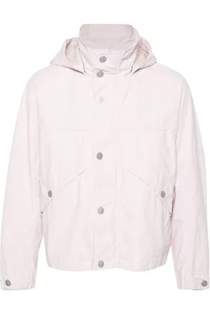 Stone Island Linen hooded jacket