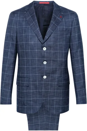 ISAIA Checked single-breasted suit