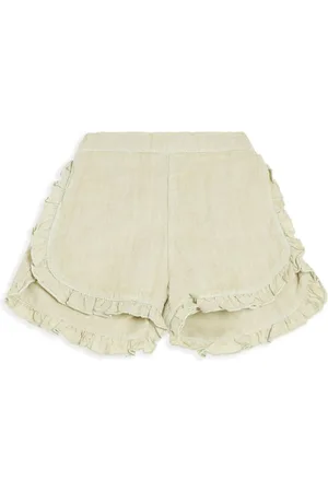 Tartine Et Chocolat Ruffled linen shorts