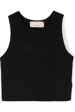 Elisabetta Franchi Logo-embossed jersey tank top