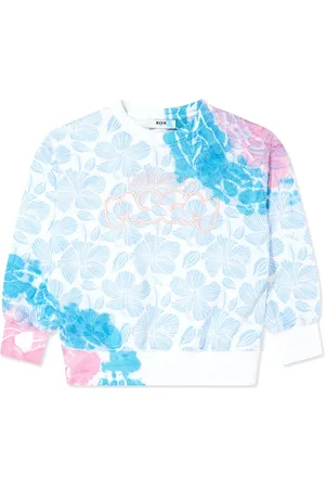 Msgm Floral-print cotton sweatshirt