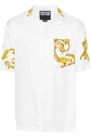 VERSACE Baroccoflage-print satin shirt
