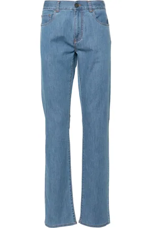 CANALI Mid-rise slim-fit jeans