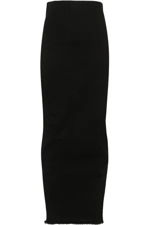 Rick Owens Frayed-detail skirt