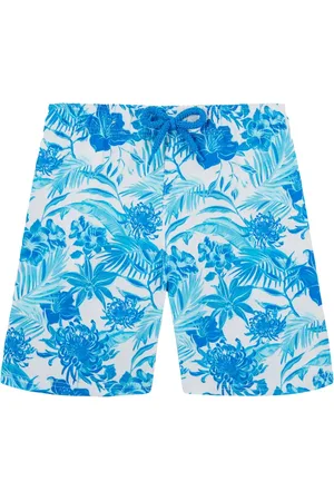 Vilebrequin Floral-print logo-appliqu?? swim shorts