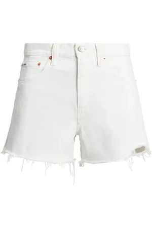 Ralph Lauren Raw-cut denim shorts