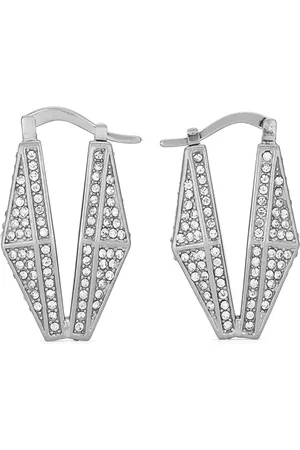 Jimmy Choo Diamond Chain crystal-embellished earrings