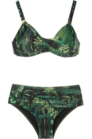 Lygia & Nanny Marianne leaf-print bikini