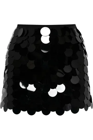 16Arlington Haile paillette-embellished satin mini skirt