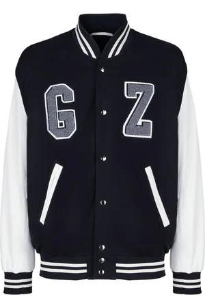 Giuseppe Zanotti Flocked-logo varsity bomber jacket