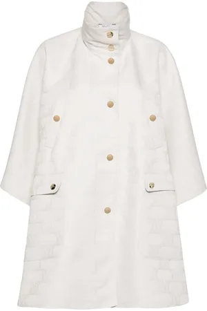 Max Mara Monogram-jacquard cape