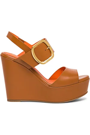 santoni Wedge leather sandals