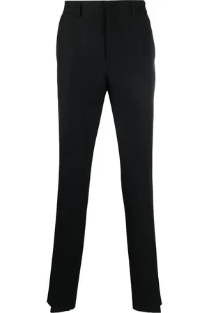 Fendi Logo-plaque tailored trousers