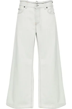 Acne Studios Logo-appliqué wide-leg jeans