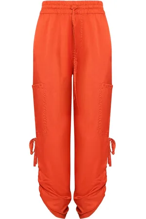 Uma Raquel Davidowicz Cropped satin track pants
