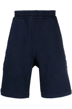 Fendi Embossed-monogram denim shorts