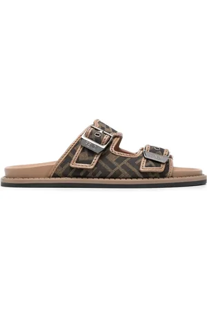 Fendi Feel FF-jacquard sandals