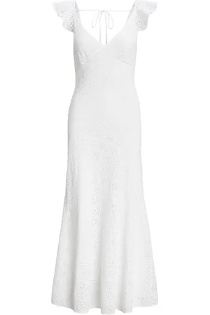 Ralph Lauren Broderie-anglaise linen maxi dress