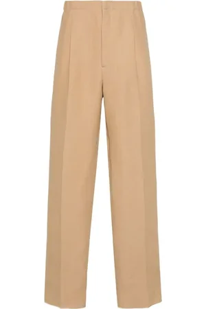 Fendi Canvas straight-leg trousers